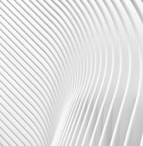 Black and white abstract architectural photo with modern minimalist curved lines in New York.